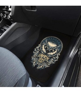 Barmetal Autoteppich Einzelstück Owl Mandala