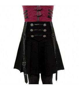 Killstar Mini Faltenrock Dark Academy