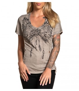 Affliction Shir Rose Feather