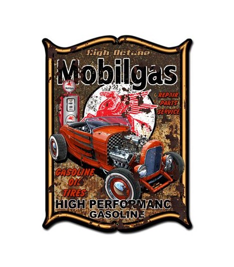 Metallschild Mobilegas