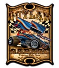 Metallschild Outlaw Sprint