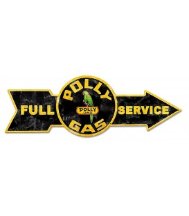 Metallschild Full Service Poly Gas