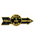 Metallschild Full Service Poly Gas