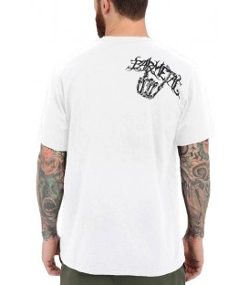 Barmetal Shirt Skulls N' Swords White