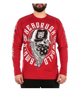 Headrush Longsleeve Black Cloud Red