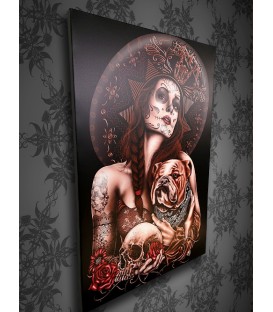 Barmetal Leinwand 90x60 CM La Catrina