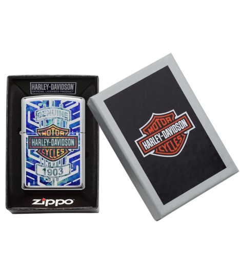 Zippo Feuerzeug Harley Davidson Blue