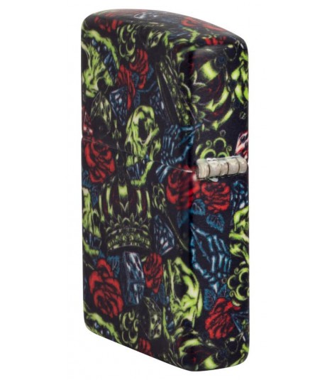 Zippo Skull Crown / leuchtet im dunkeln