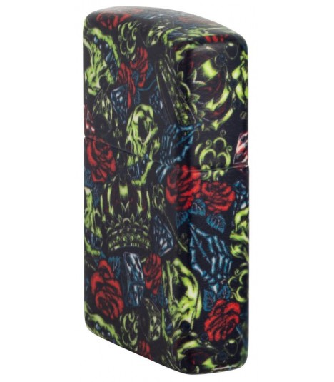 Zippo Skull Crown / leuchtet im dunkeln