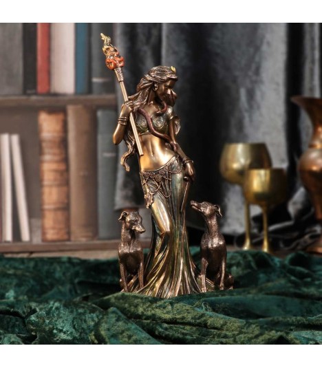 Nemesis Bronze Figure Hectate Moon Goddess