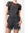 Killstar Jeans Latzhose Blackbell