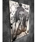 Barmetal Leinwand 90x60 CM Puzzle Catrina