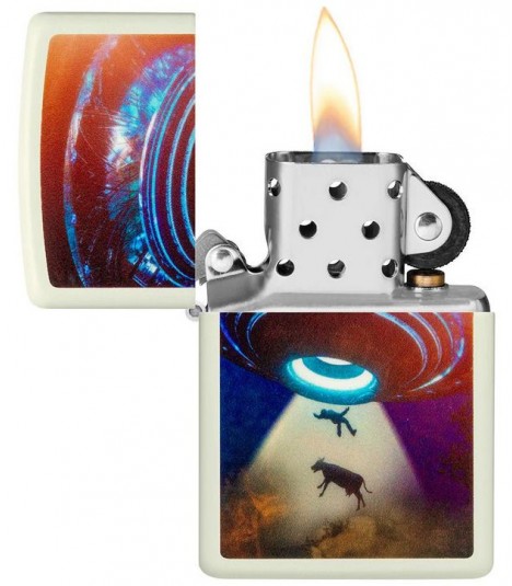 Zippo Ufo Design (Leuchtet im Dunkeln)