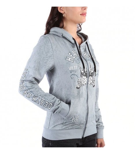 Headrush Zip-Hoody The Violent Heart Grey