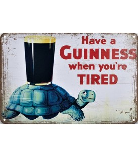 Blechschild Guinness Turtle 20x30 CM