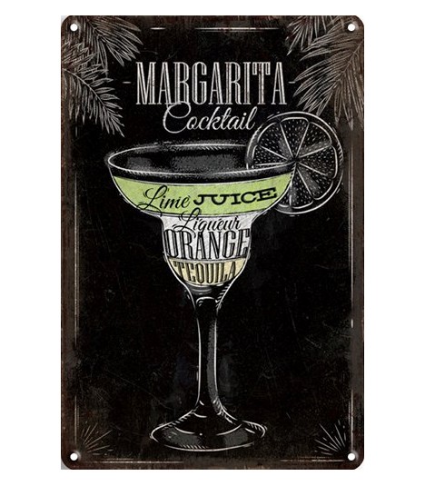 Blechschild Margarita Cocktail 20x30 CM