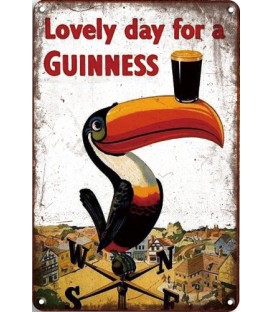 Blechschild Lovely Day for a Guinness 20x30 CM