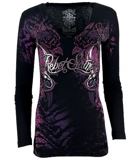 Rebel Saints by Affliction Longsleeve Script