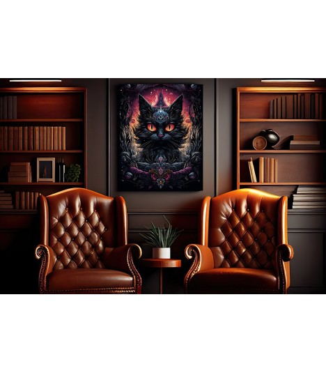Barmetal Leinwand 90 CM x 60 CM Piratenschiff Ozeanisches Chaos