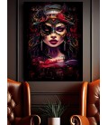 Barmetal Leinwand 90 CM x 60 CM Chaos 2050