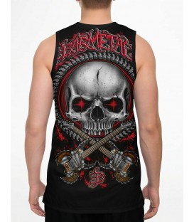 Barmetal Basketball Tank Steampunk Skull