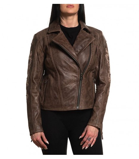 Affliction Echtleder Jacke Willow limitiert