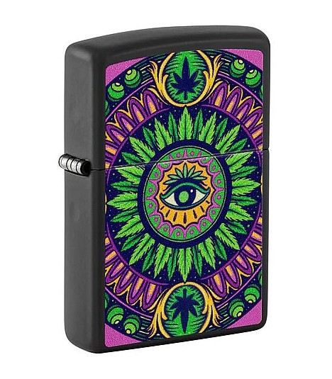 Zippo Cannabis Pattern Design