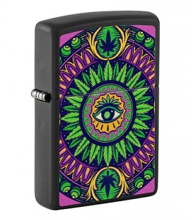 Zippo Cannabis Pattern Design