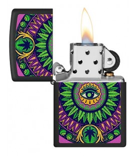 Zippo Cannabis Pattern Design