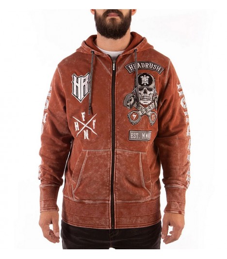 Headrush Zip Hoody Factor Rust
