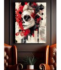 Barmetal Leinwand 90 CM x 60 CM Polka Trash Geometric Art