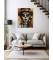 Barmetal Leinwand 90 CM x 60 CM Polka Geometric La Catrina