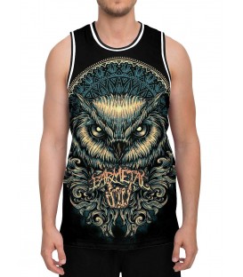Barmetal Basketball Tank Mandala Owl