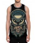 Barmetal Basketball Tank Mandala Owl