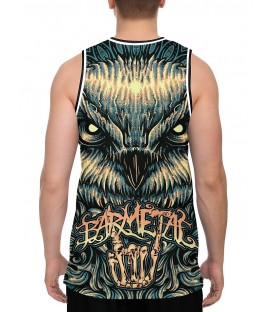 Barmetal Basketball Tank Mandala Owl
