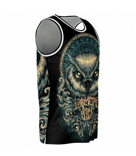 Barmetal Basketball Tank Mandala Owl