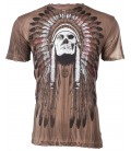 Affliction Shirt Indian Skull