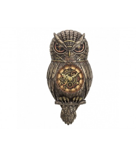 Nemesis Now Wanduhr Steampunk Owl