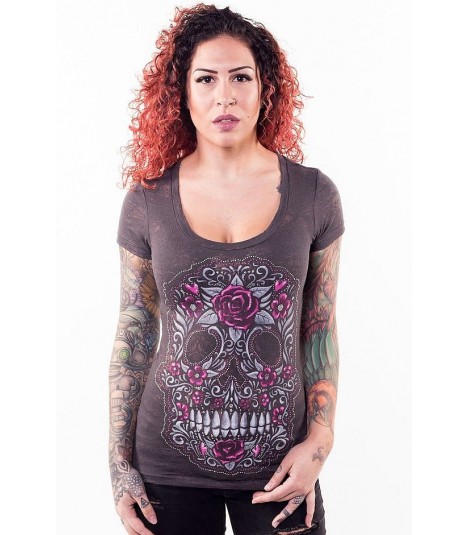 Lethal Angel Shirt Skull of Flowers