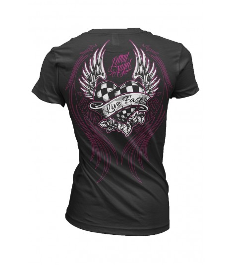Lethal Angel Shirt Pink Race Heart