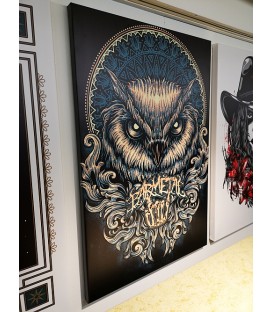 Barmetal Leinwand 90x60 CM Mandala Owl