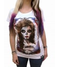 Barmetal Shirt Watercolor La Catrina