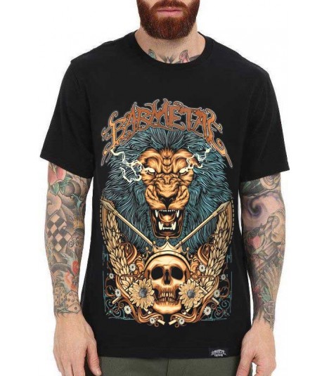 Barmetal Shirt Gold Lion