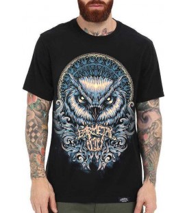 Barmetal Shirt Owl Mandala