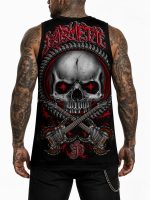 Barmetal Basketball Tank Steampunk Skull – Bild 2