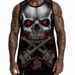Barmetal Basketball Tank Steampunk Skull