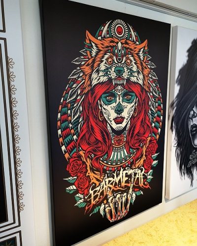 Barmetal Leinwand 90x60 CM Wolf Princes