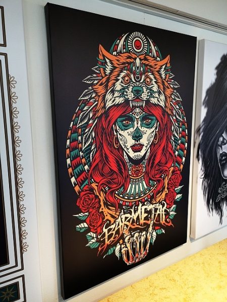 Barmetal Leinwand 90x60 CM Wolf Princes