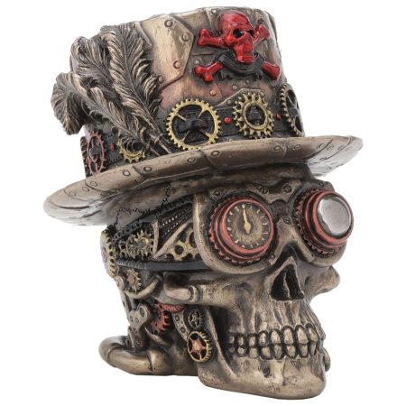 Nemesis Now Steampunk Schädel Clockwork Baron