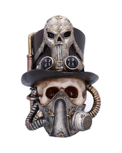 Nemesis Now Steampunk Schädel Breathe Easy